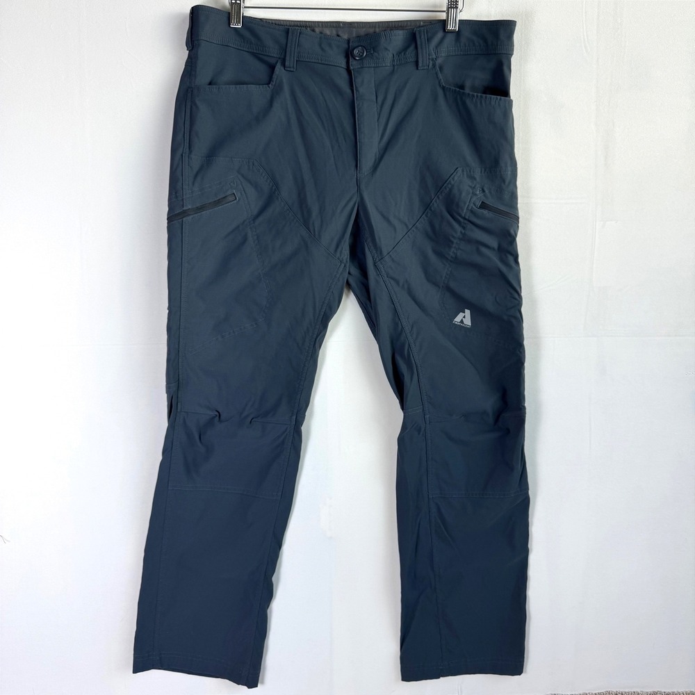 Eddie Bauer First Ascent Guide Pro Hiking Pants Mens 40x32 Blue Technical Cargo